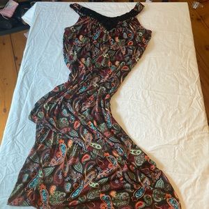 Faded glory XL paisley design maxi dress